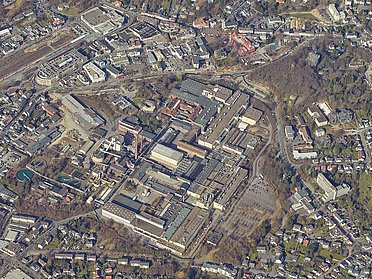 Luftbild Stadt und Industriegebiet Bergisch Gladbach